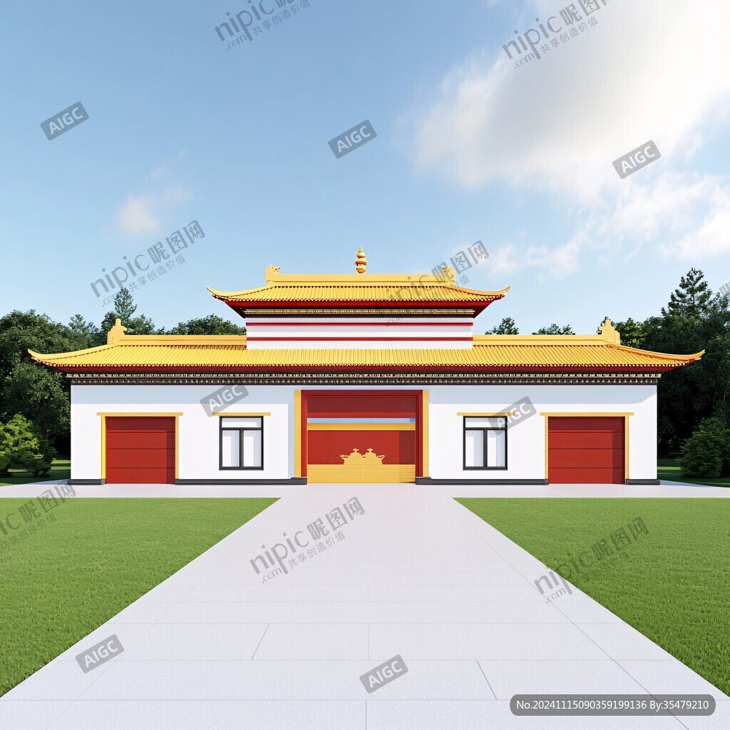 寺院效果图