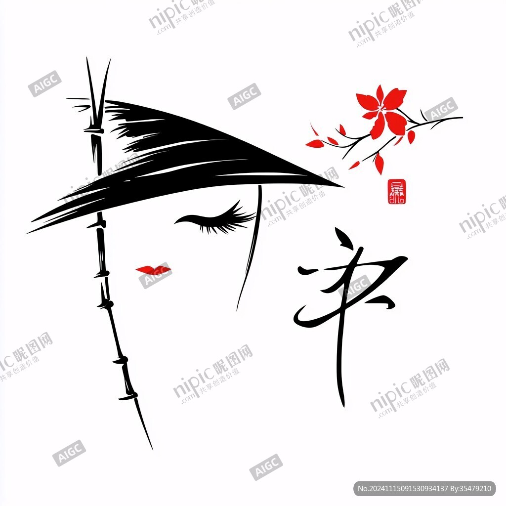 古风人像logo