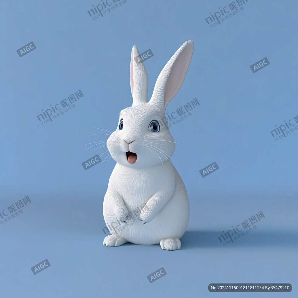 3d卡通兔子
