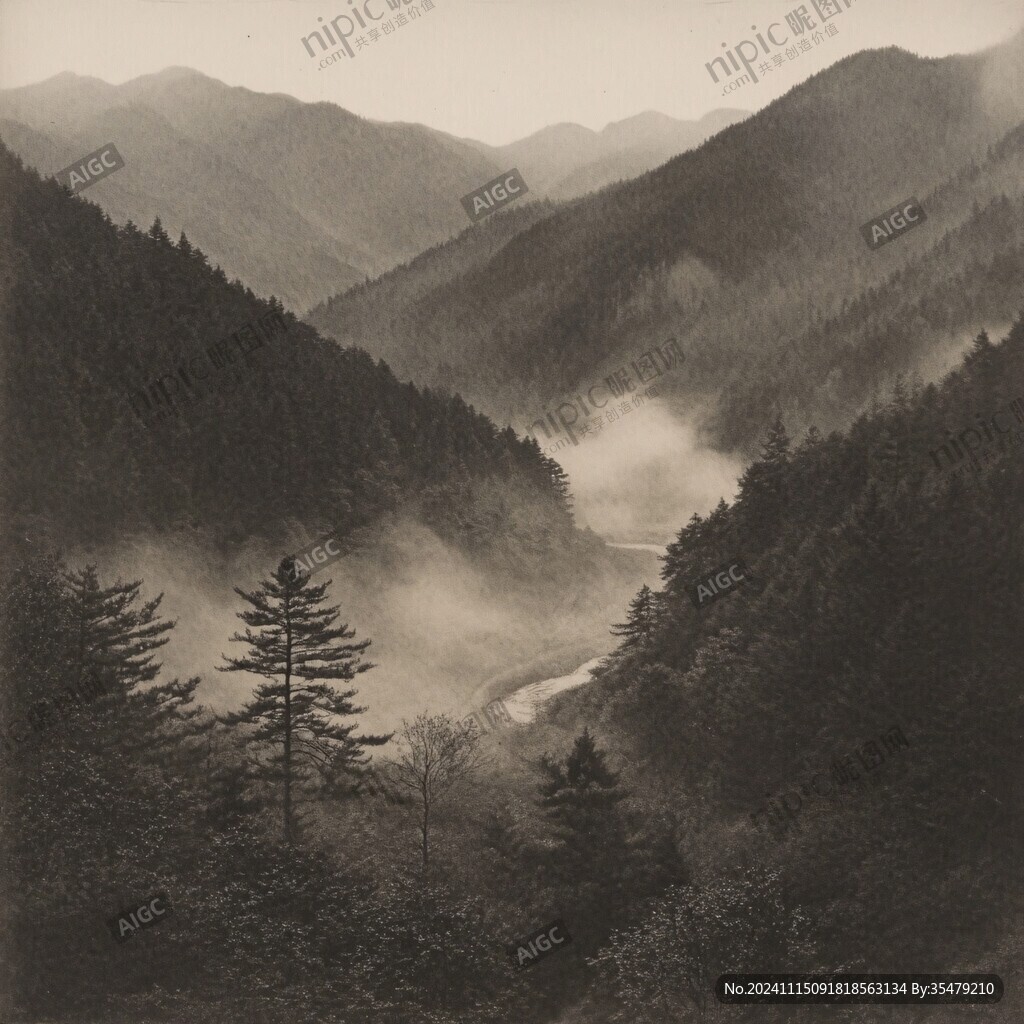 山林水墨