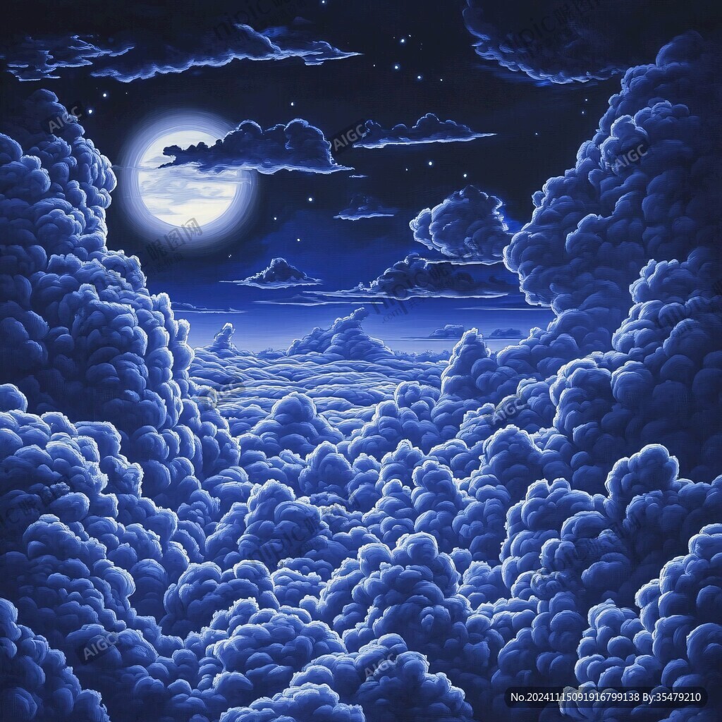 天空立体画