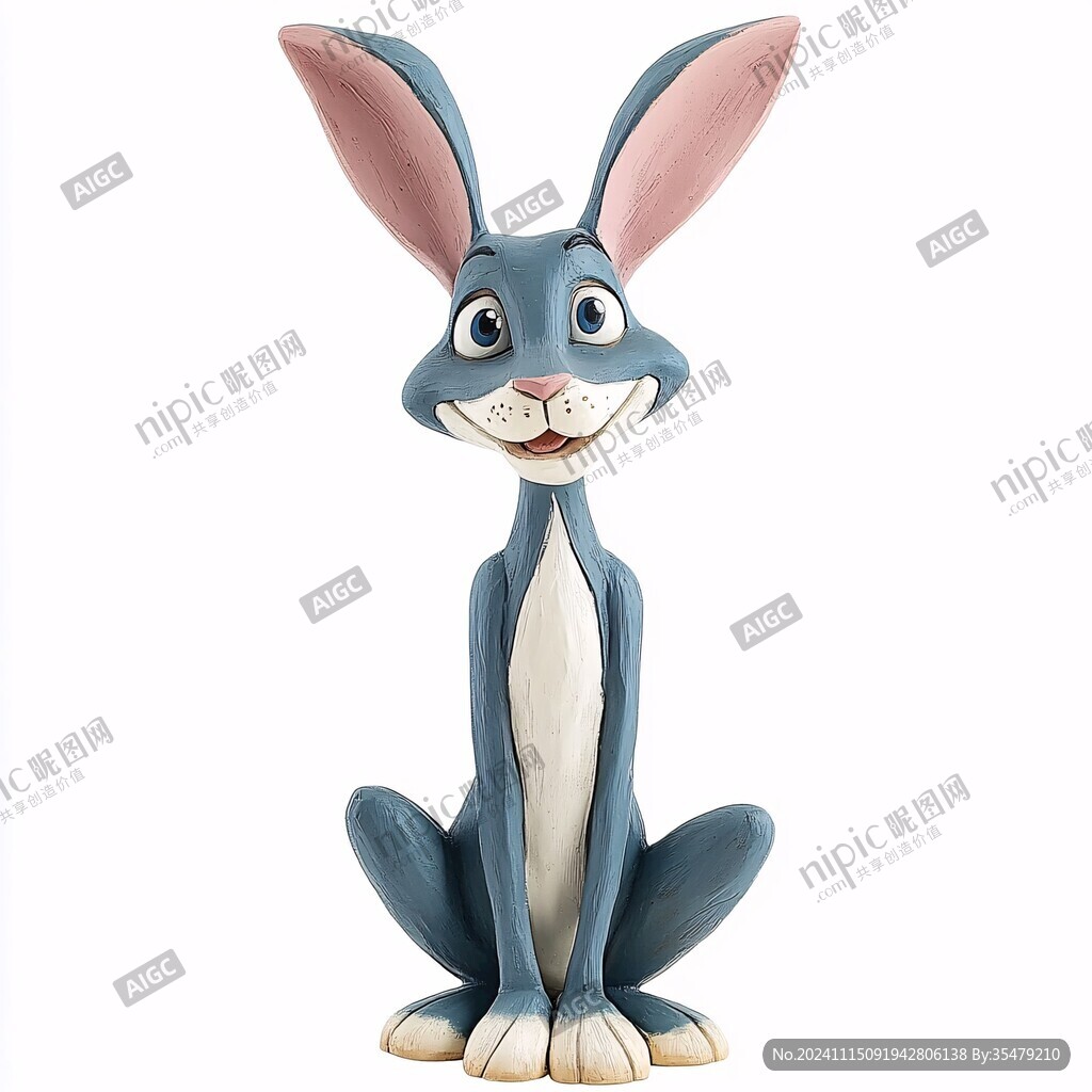 3d卡通兔子