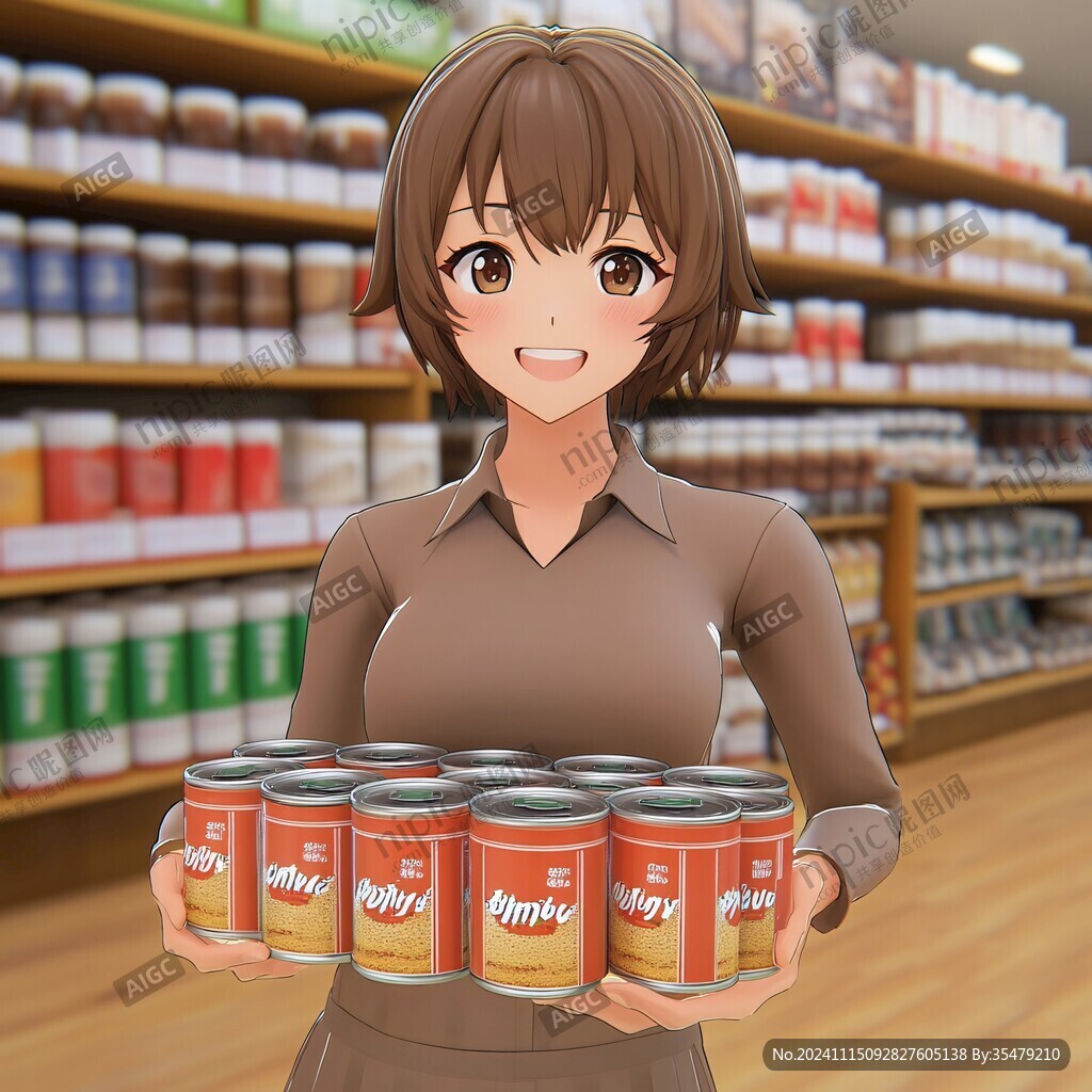零食店女孩
