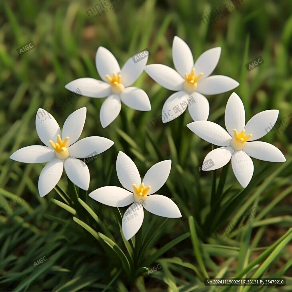 白色葱兰花