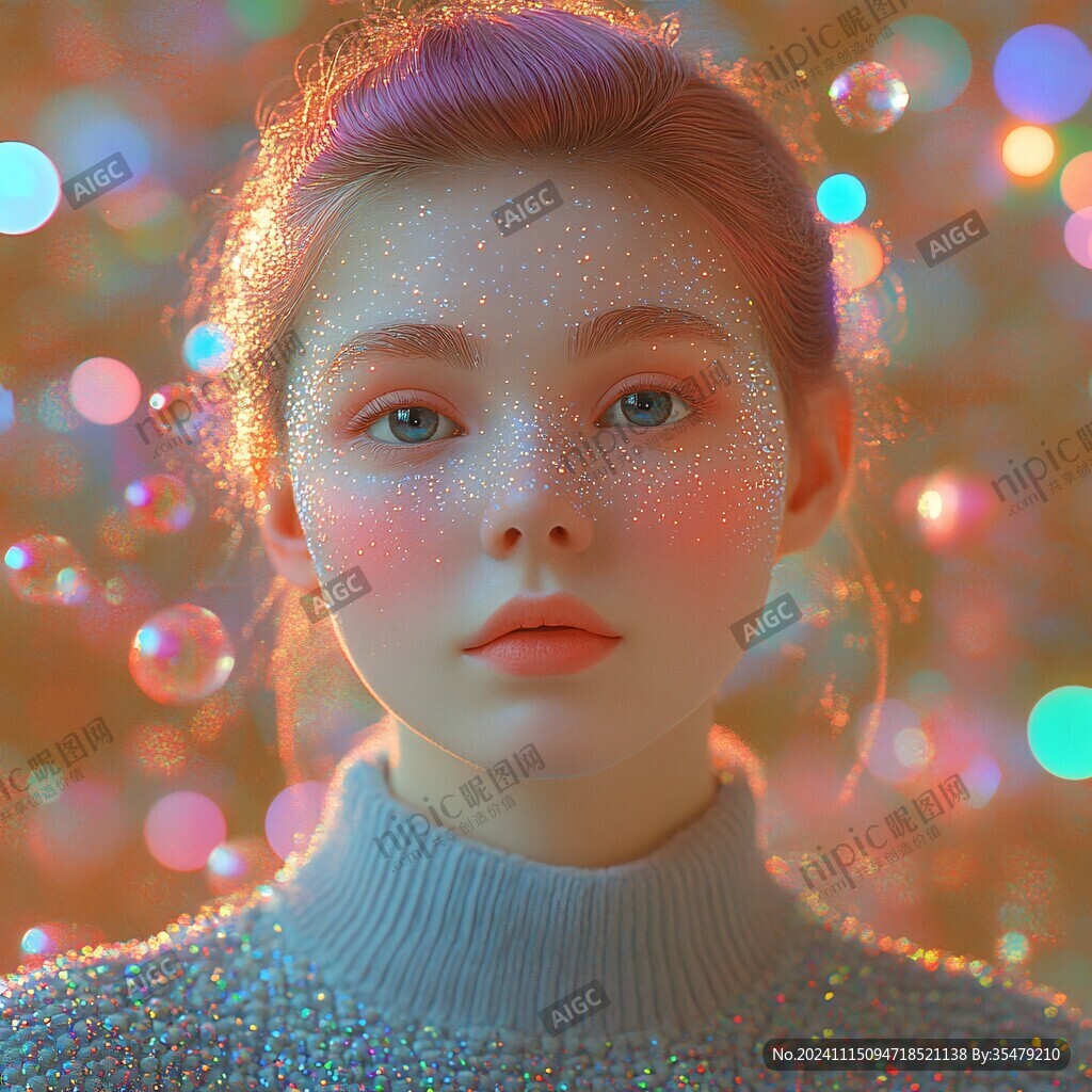 3d效果女孩