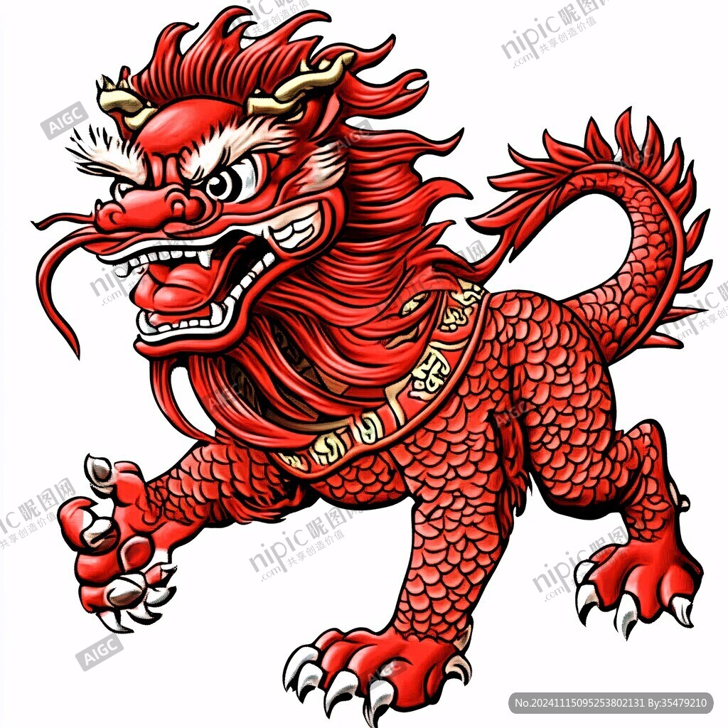 龙年手绘素材