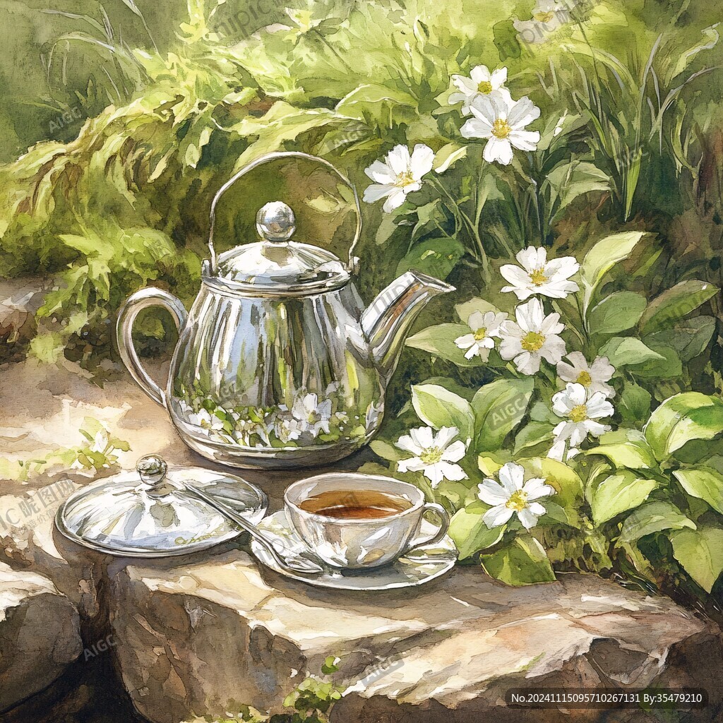 花茶装饰画
