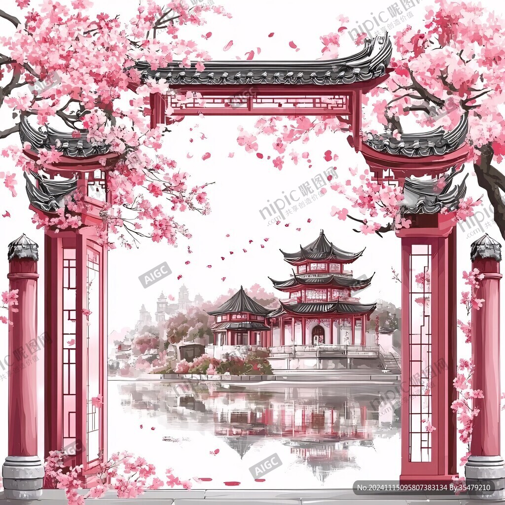 樱花节门楼设计