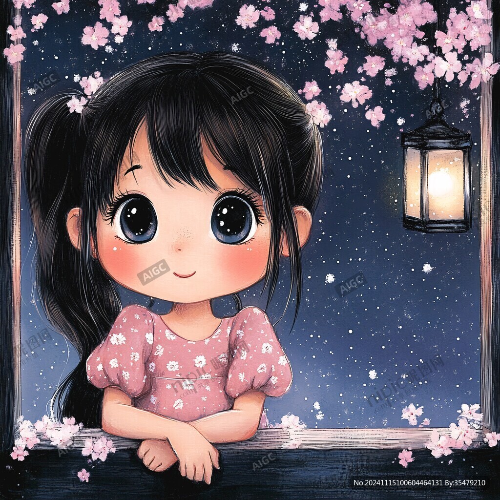 小女孩儿插