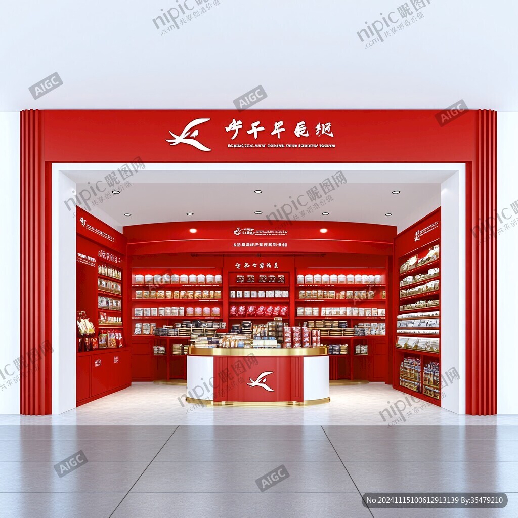烟酒专柜效果图