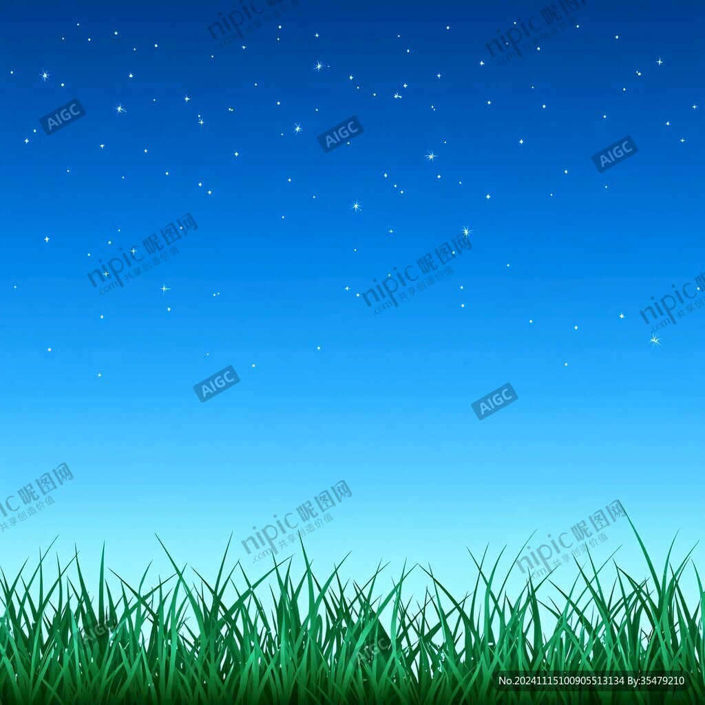 夜空草地