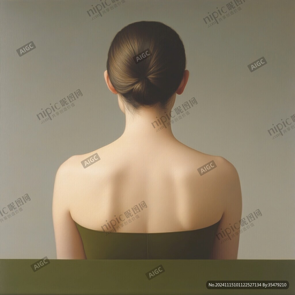 美女背