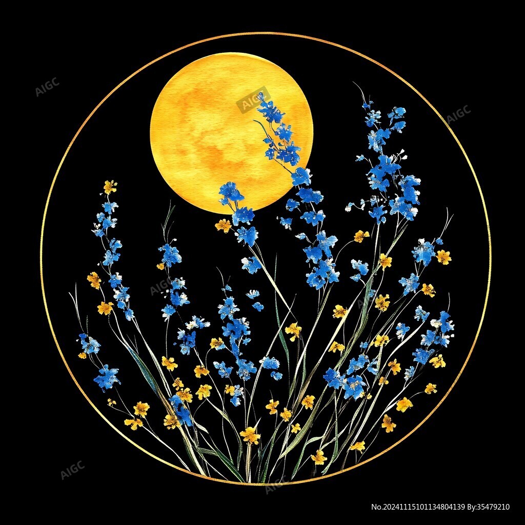 唯美月夜花