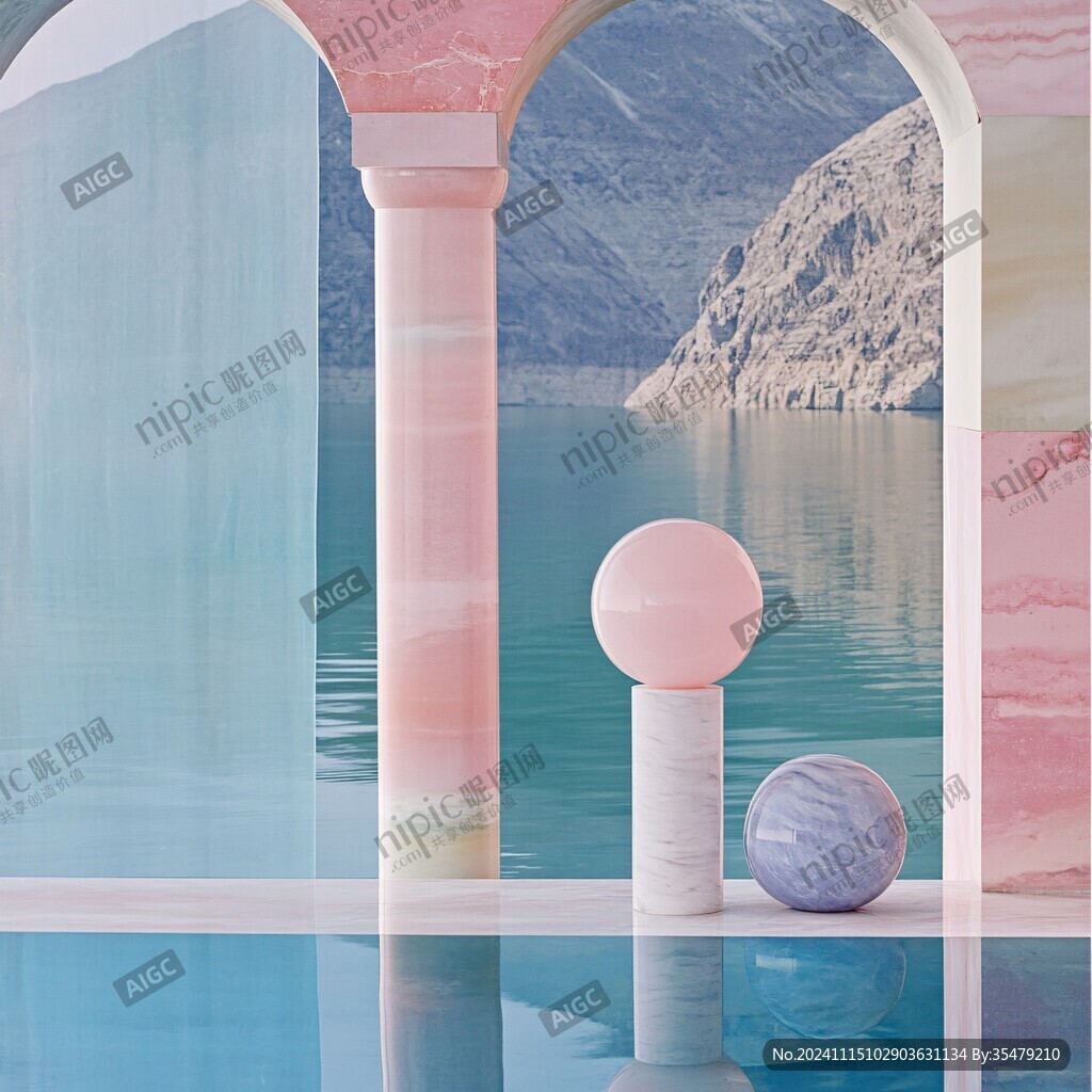 立体壁画圆球