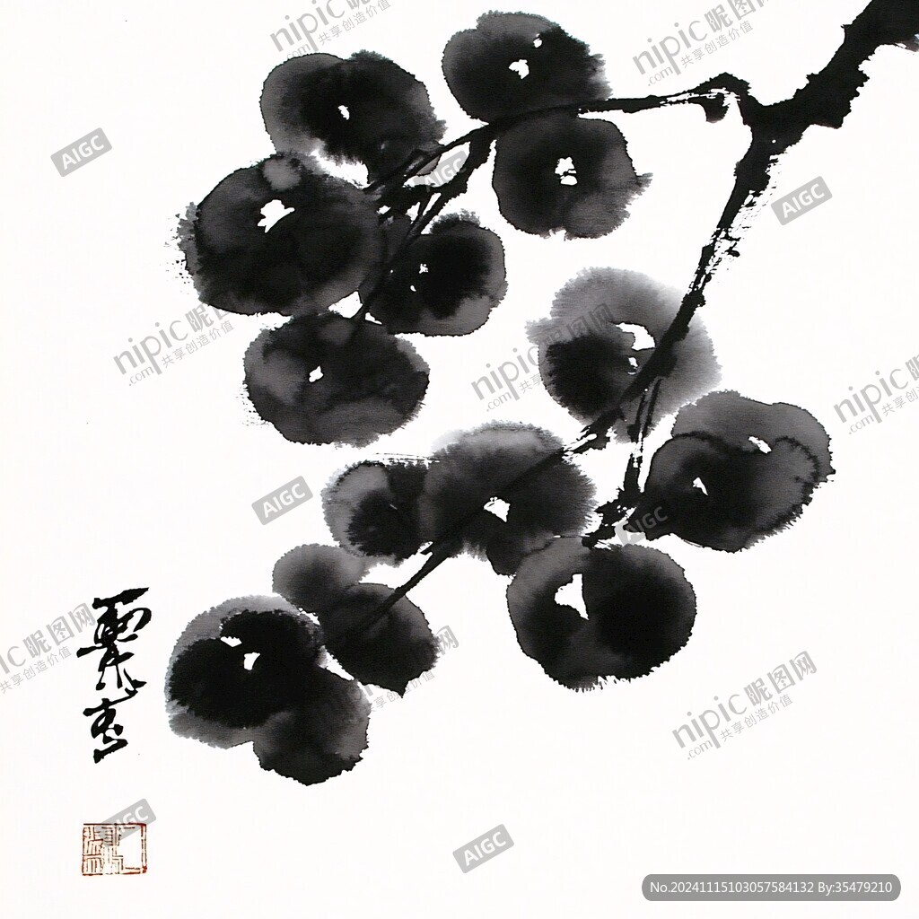 水墨山楂