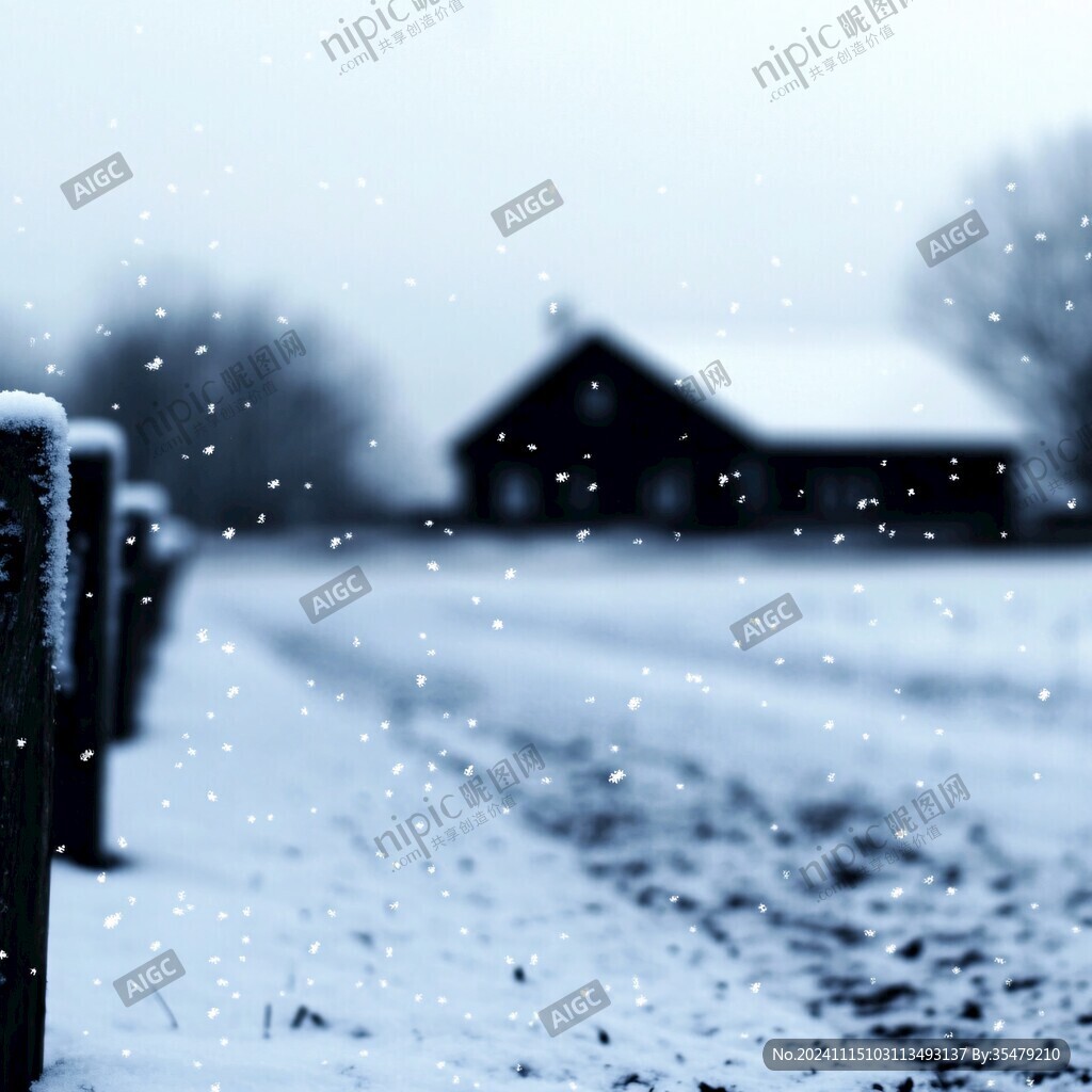 伤感意境雪景