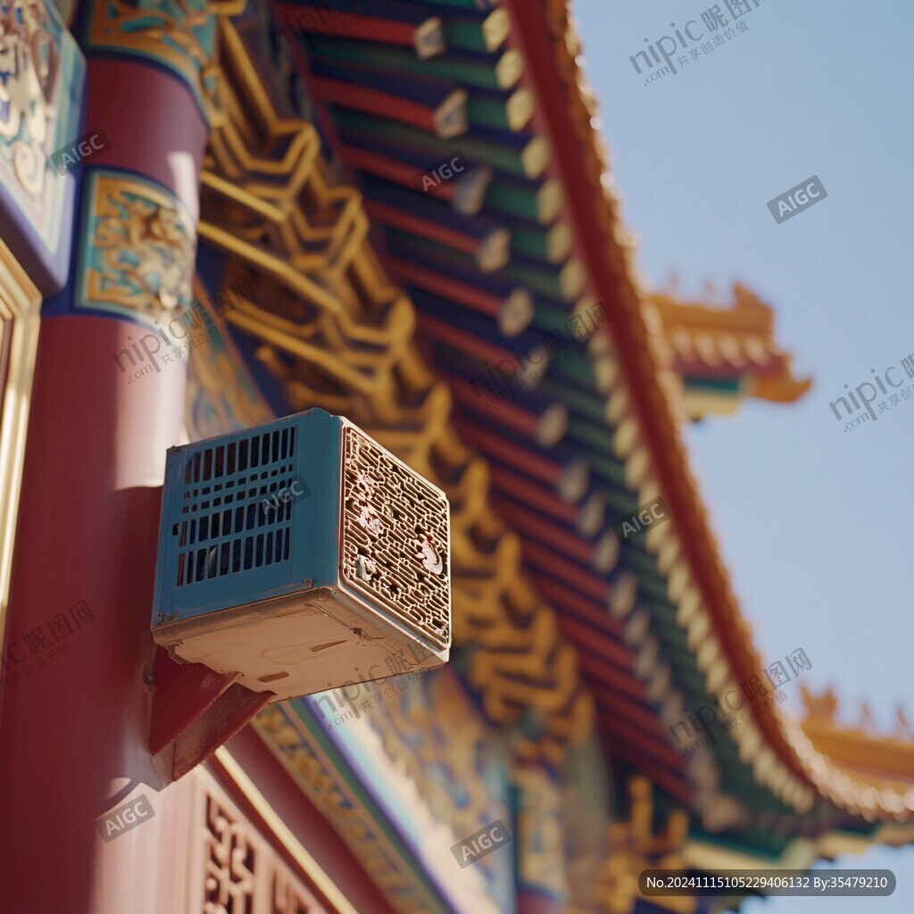 楼角故宫插画