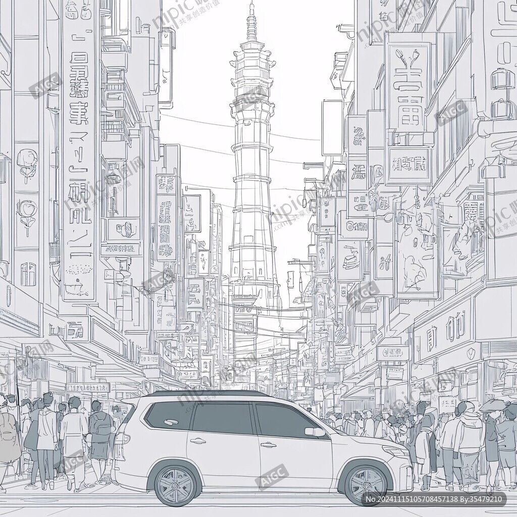 东京线稿