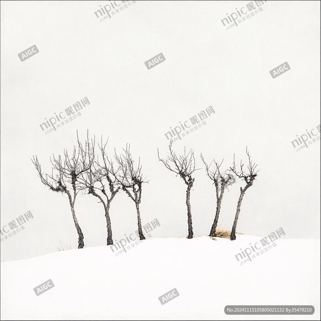 雪地与枯枝