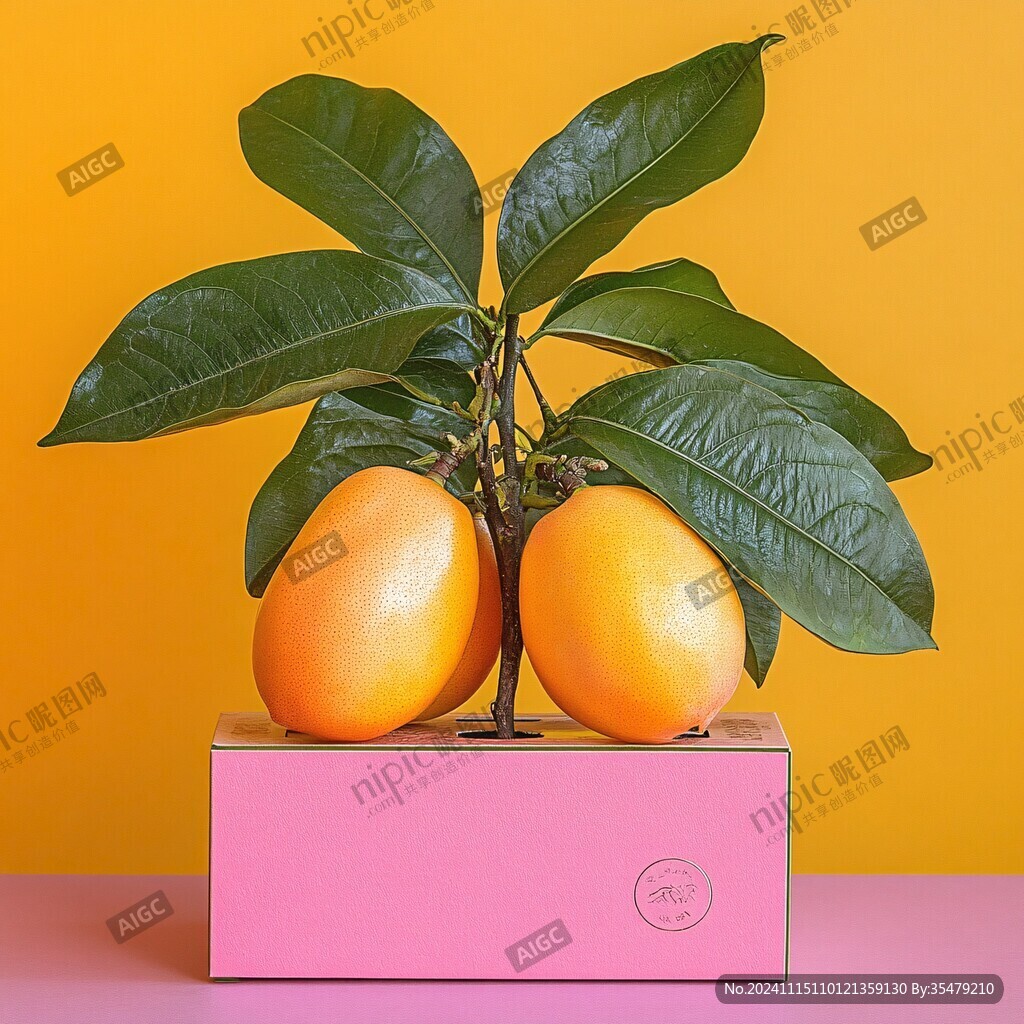 芒果盒素材