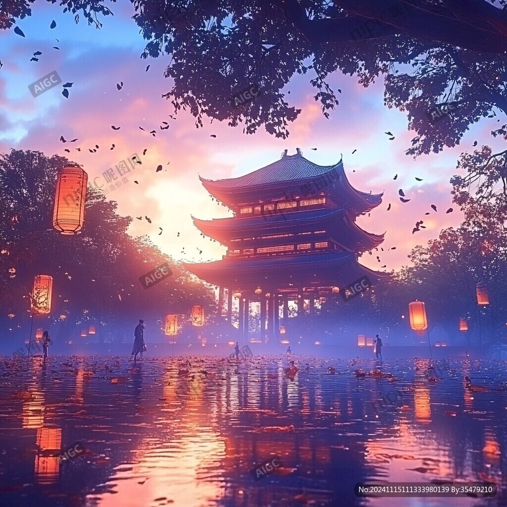 古风夜景