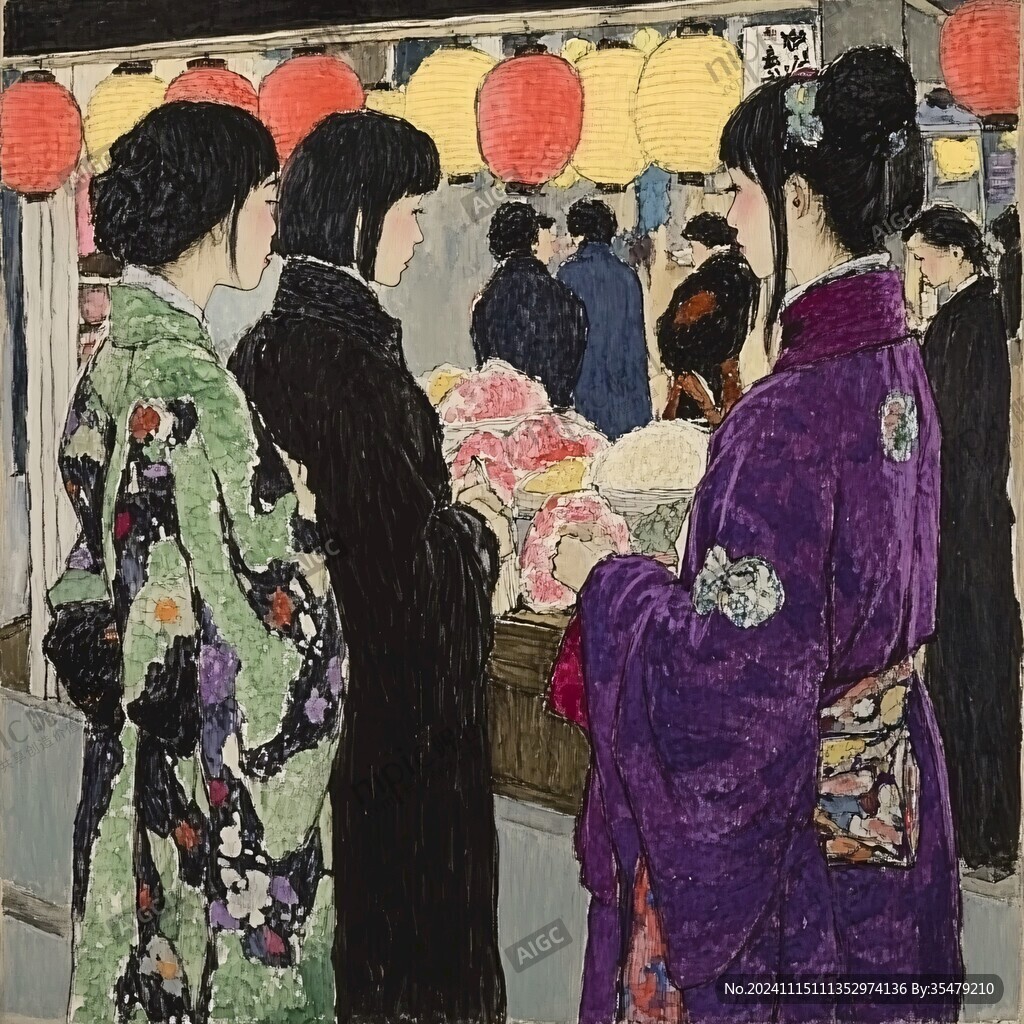浮世绘油画