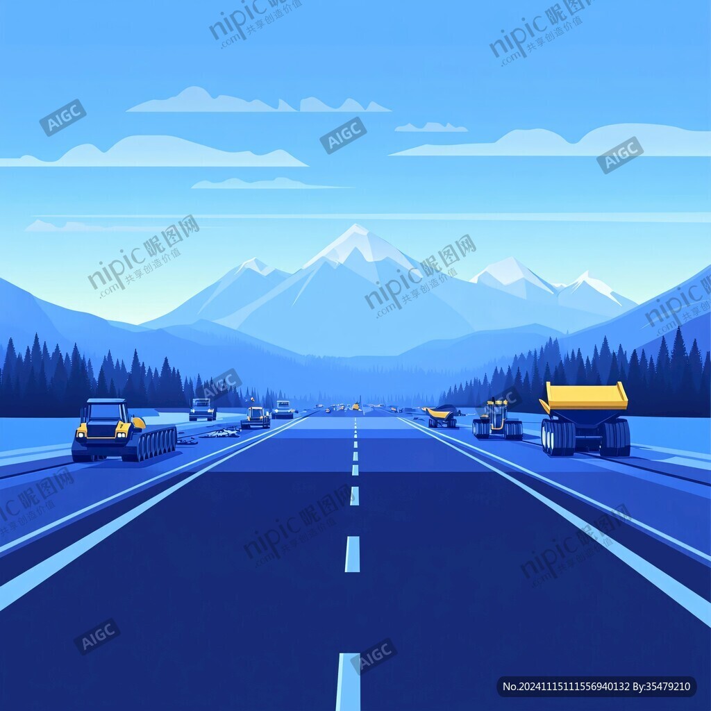 山区公路建设插图