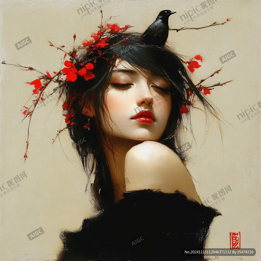 东方美人装饰画