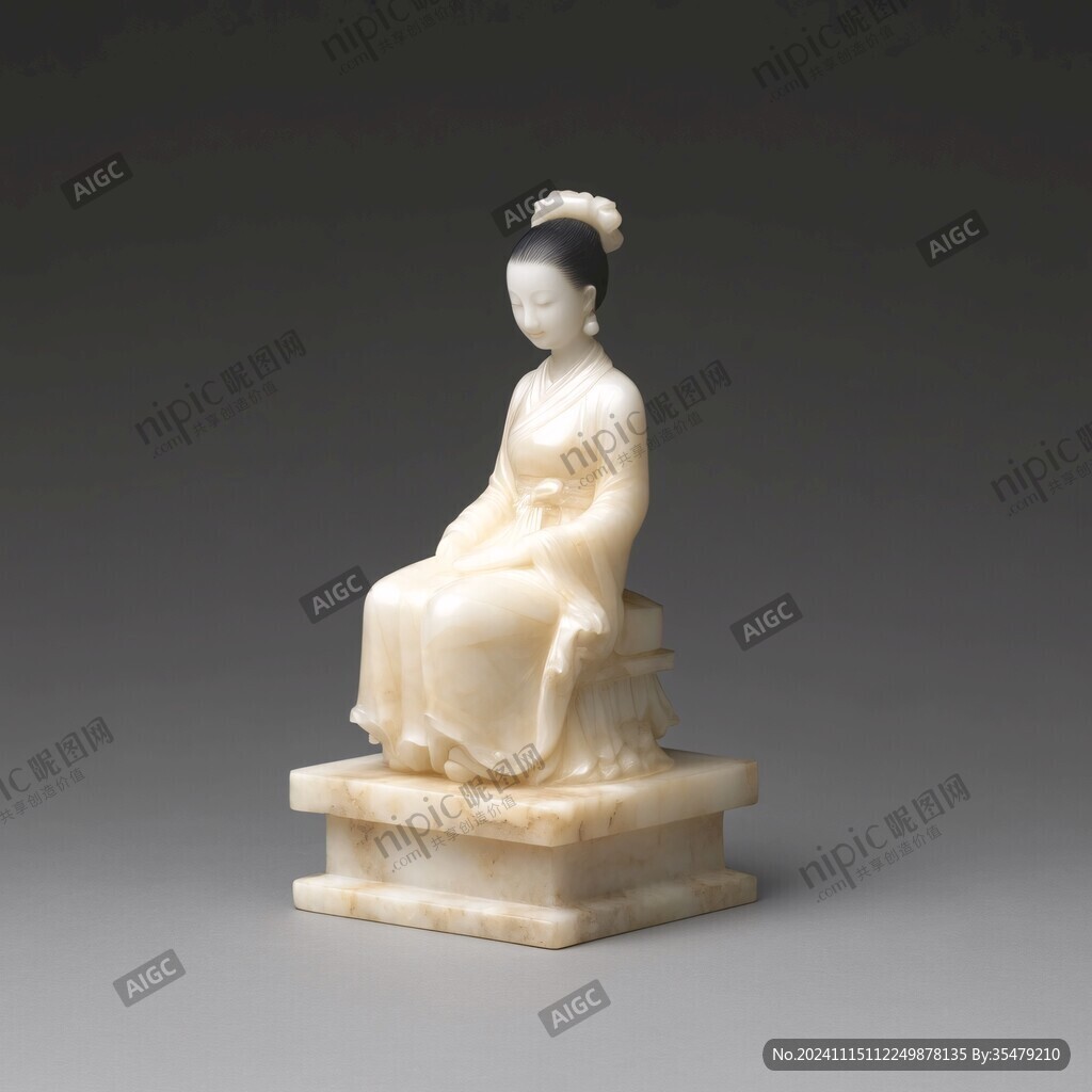 象牙仕女立像