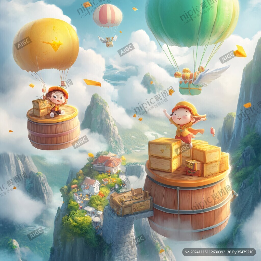 冒险童话插画配图