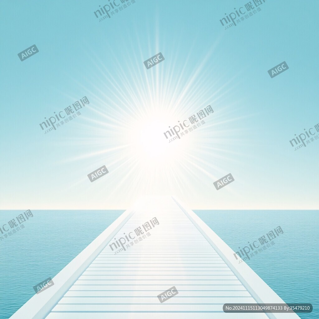 海平面的太阳