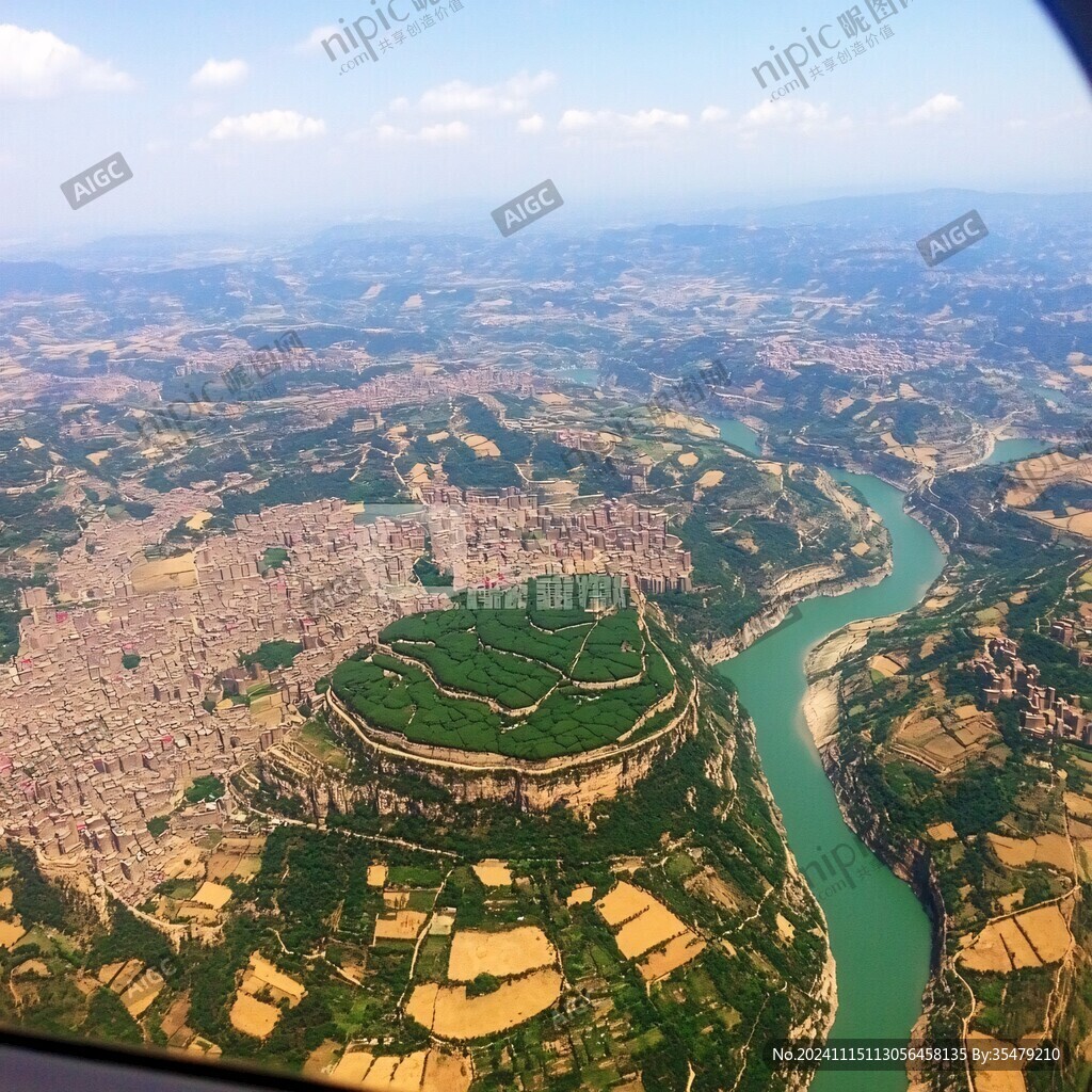 航拍陕甘地区