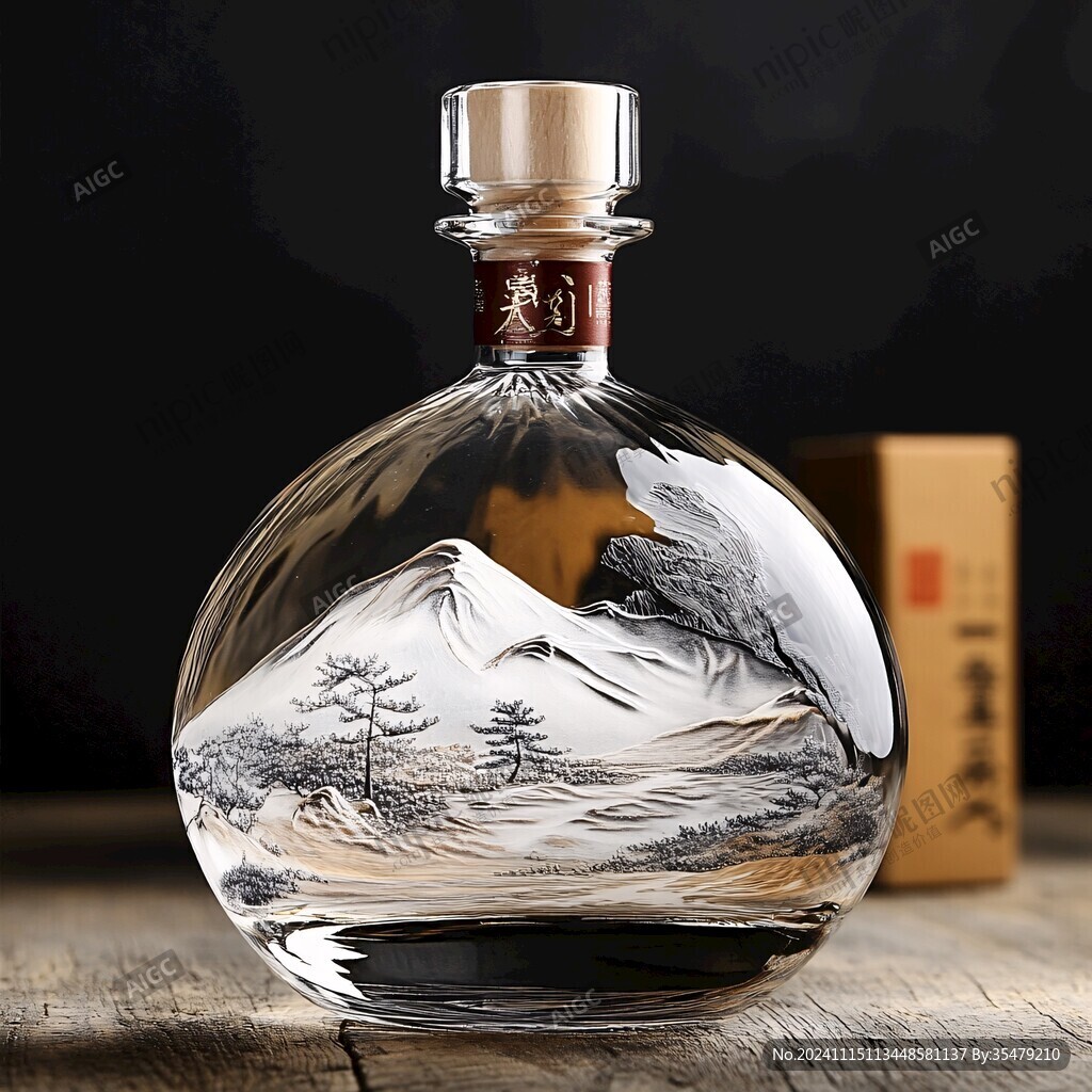 白酒山水