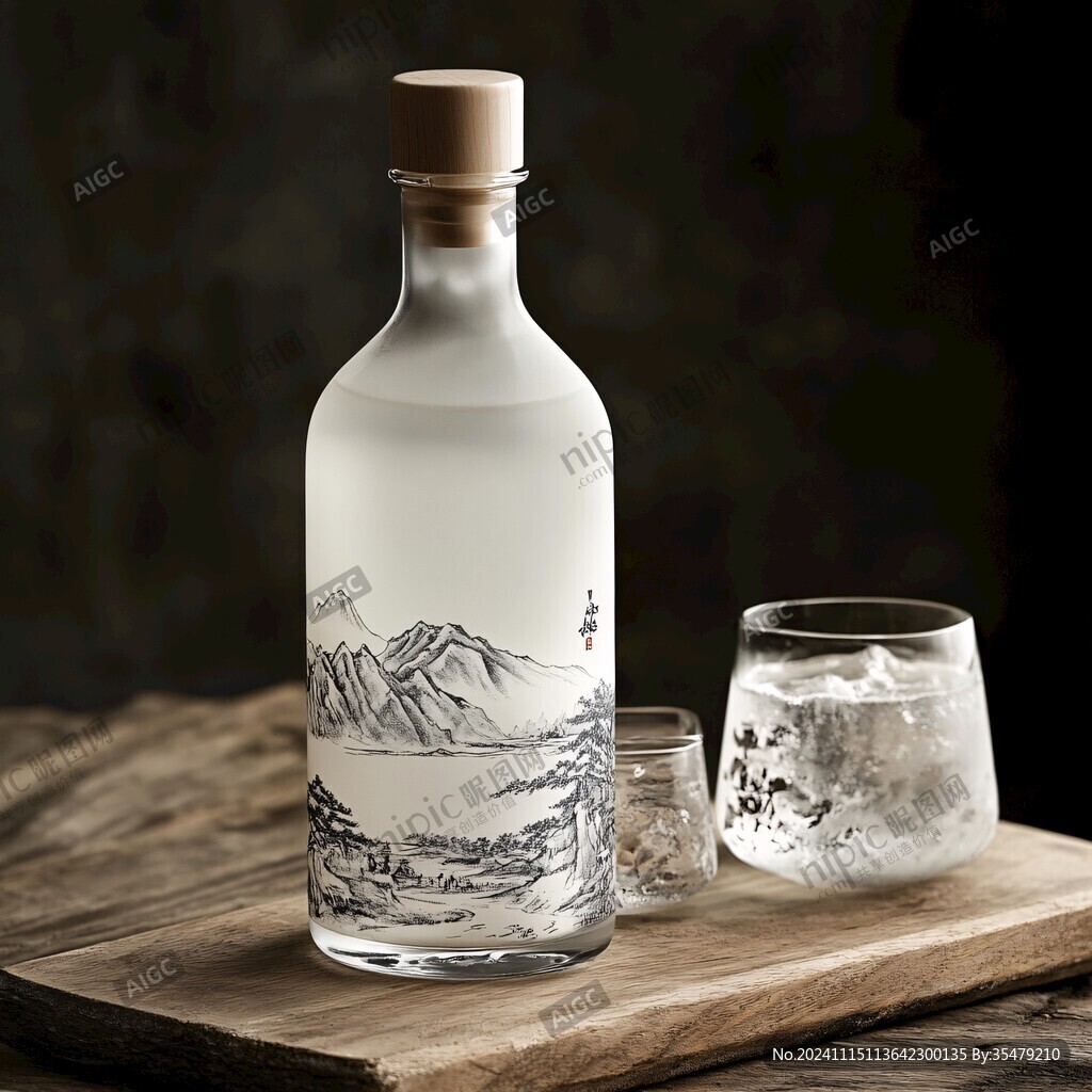 白酒山水