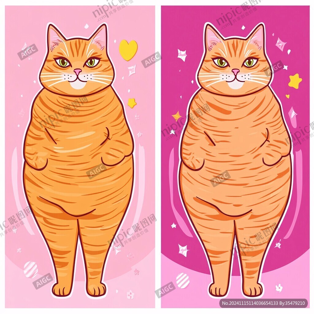 卡通减肥猫