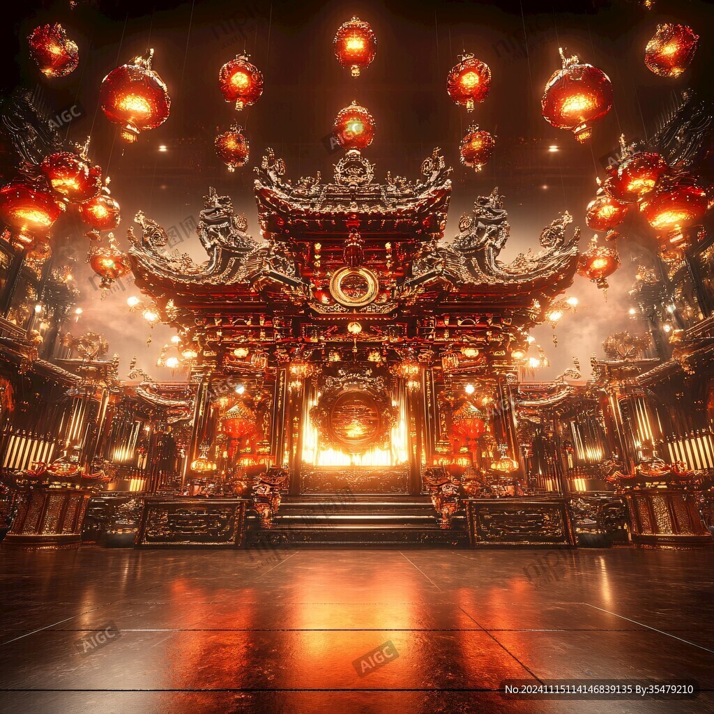 宏大寺庙场景