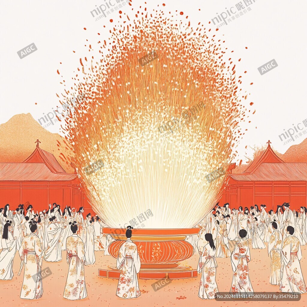 古风婚礼插画