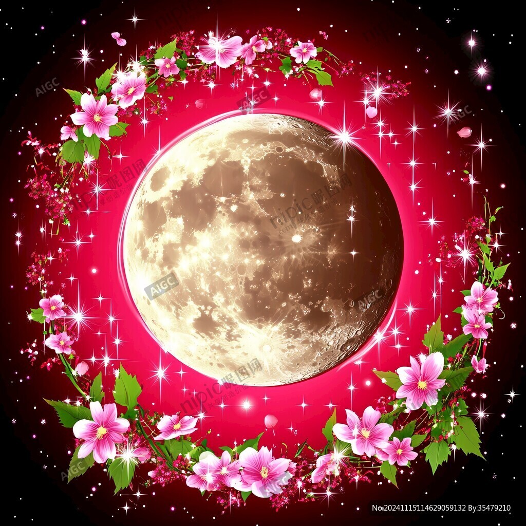 唯美月夜花