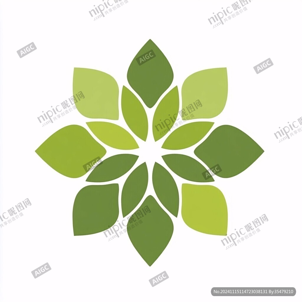 莲花绿叶logo