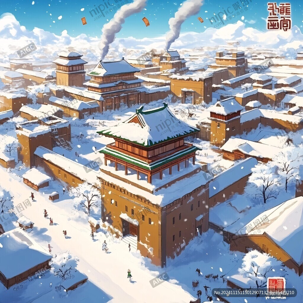 大境门插画