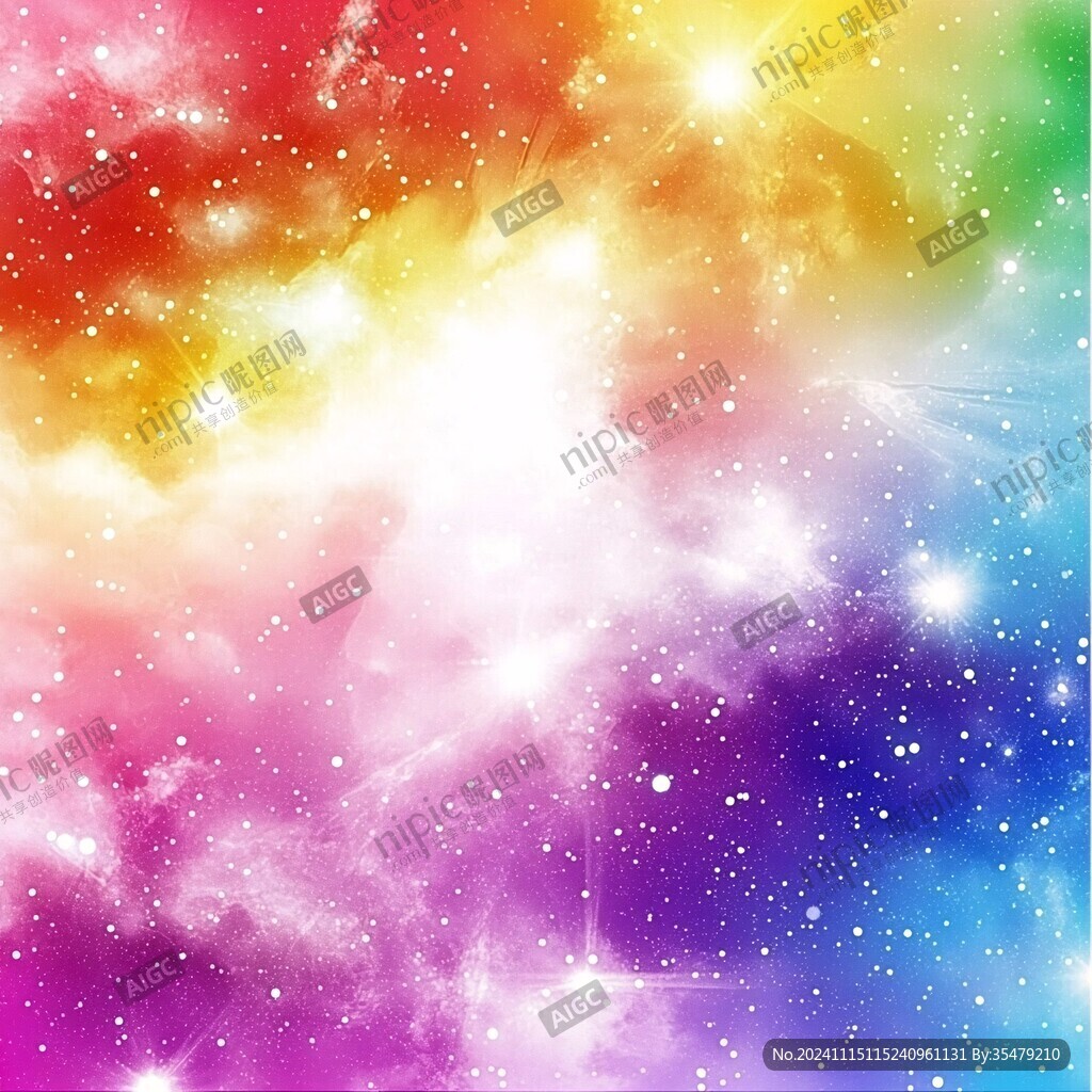 多彩绚丽星光