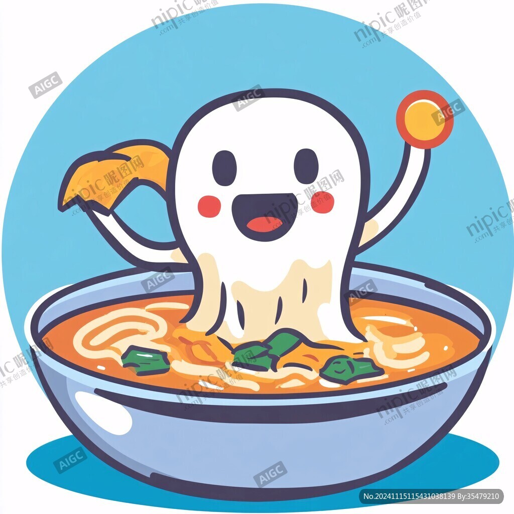 卡通泡面吉祥物