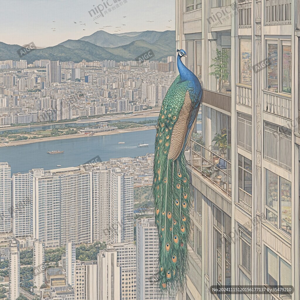横琴插画