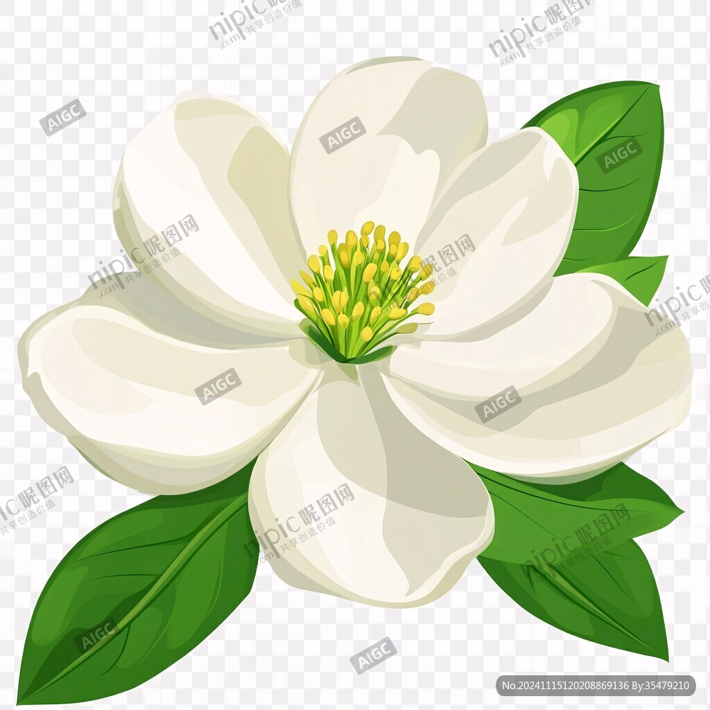 油茶花白色花朵