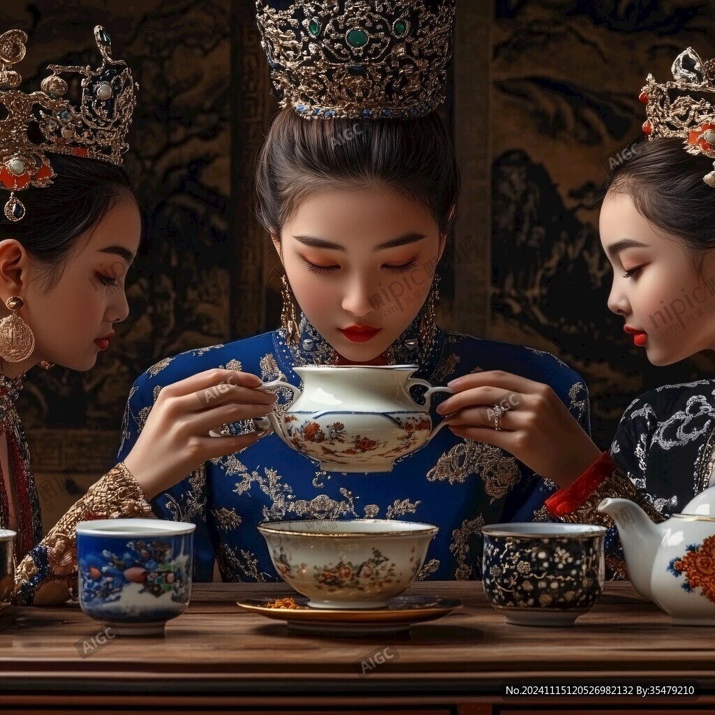 古典茶女