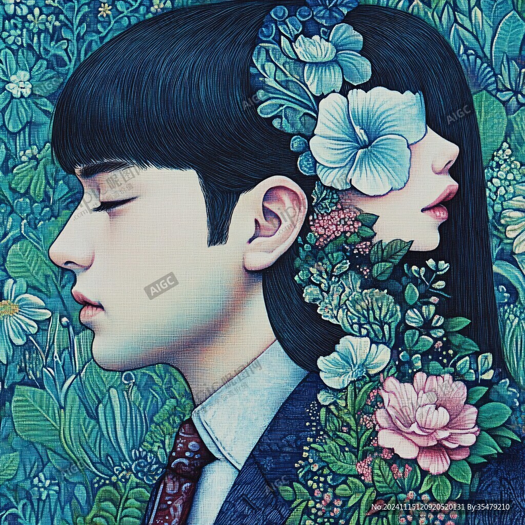 情窦初开插画