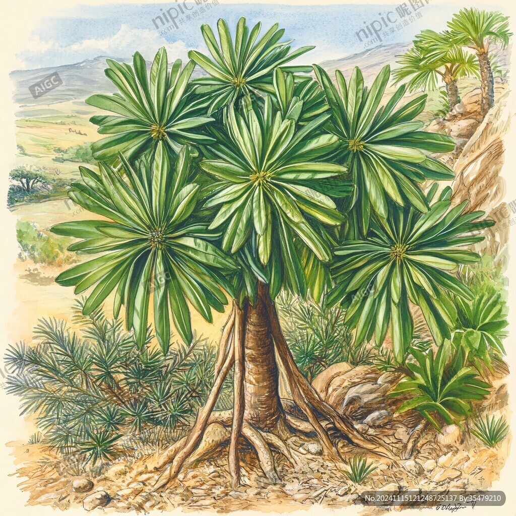 大型植物插画