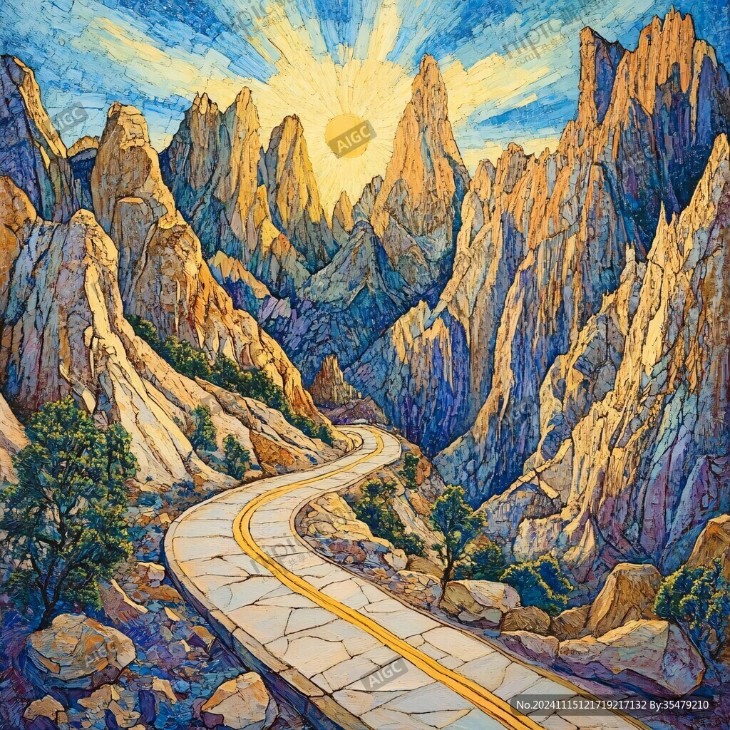金光万丈美术绘画