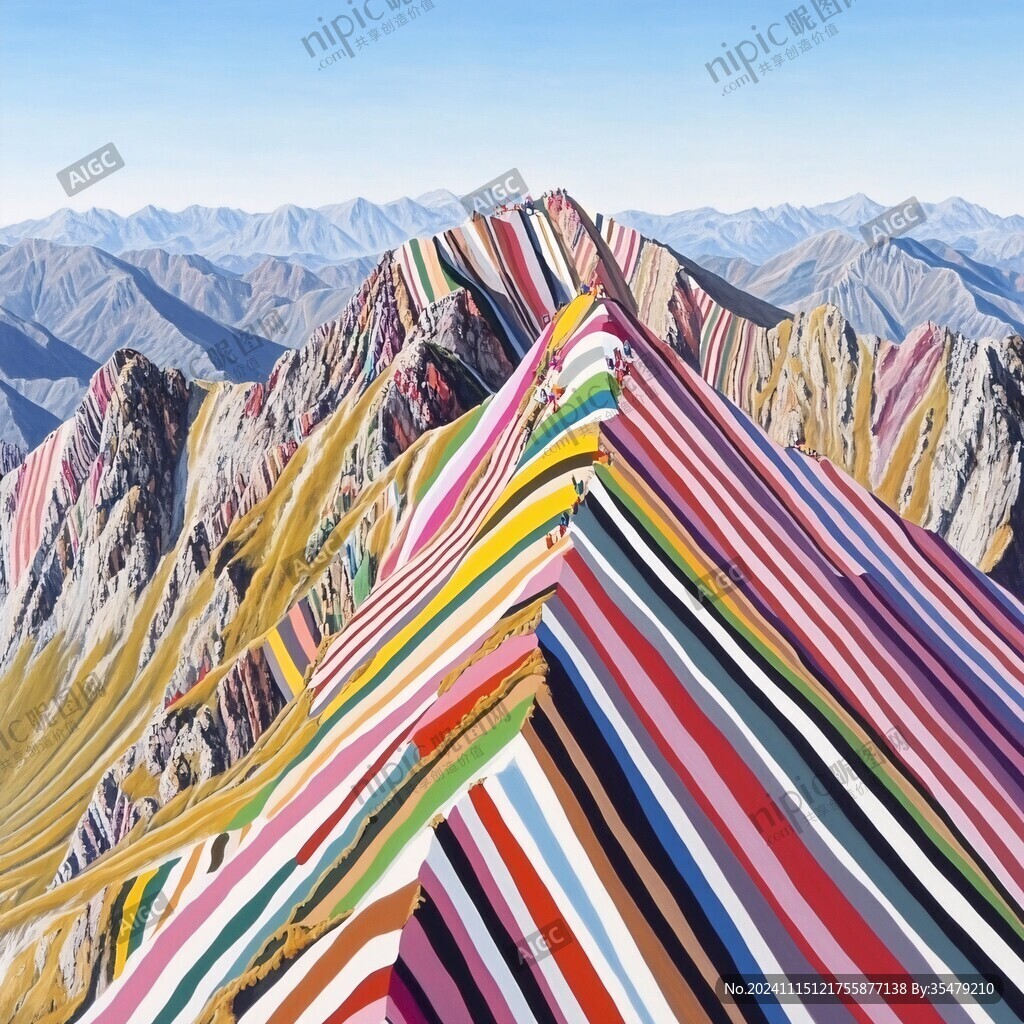彩色大山