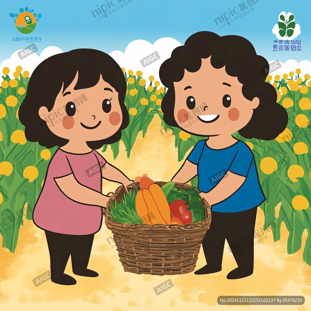 种植基地插画包装